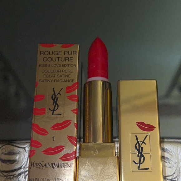 NIB! YSL Rouge Pur Couture Kiss & Love Collection Lipstick In Color #1. - Picture 5 of 11